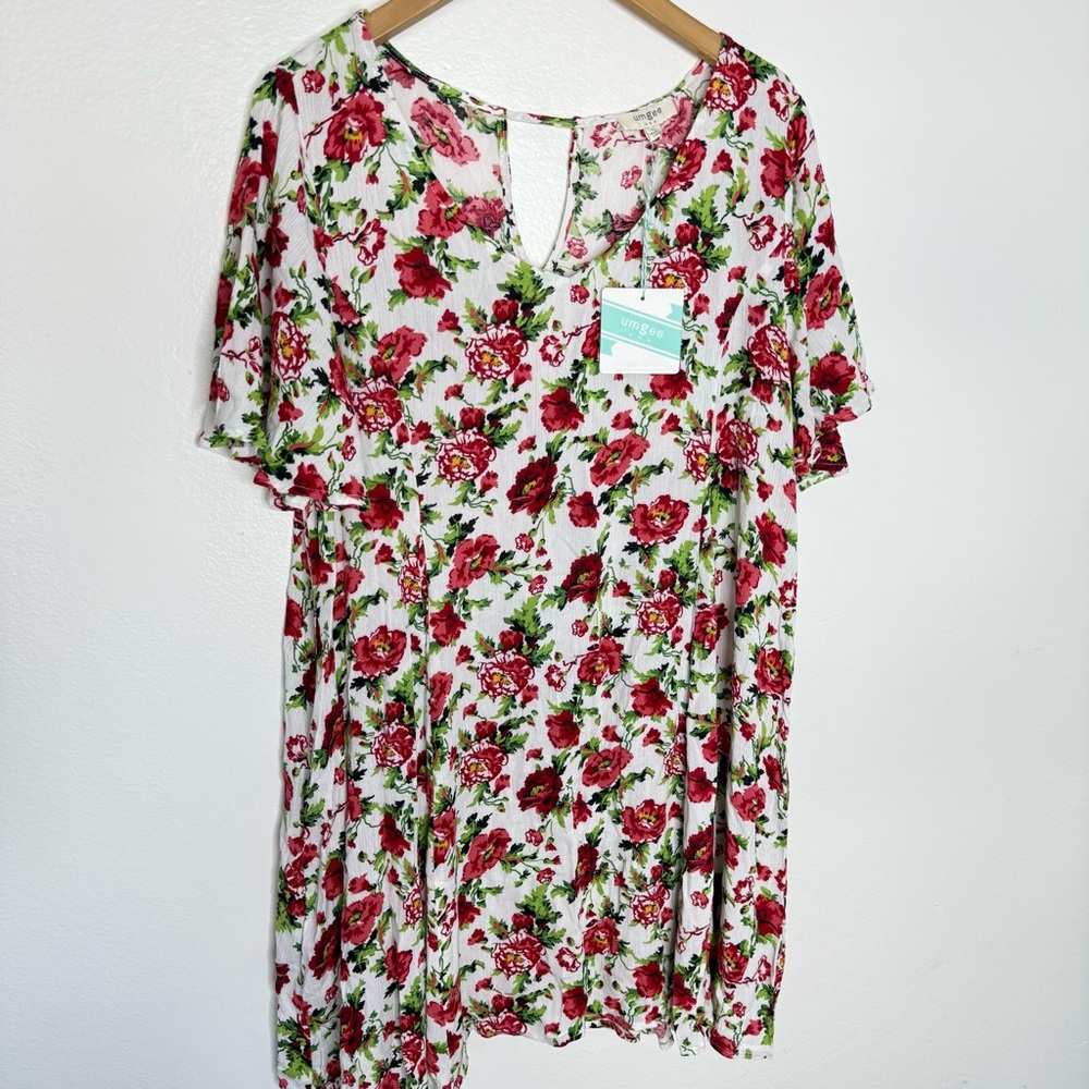 NWT Umgee Boutique floral dress Sz L